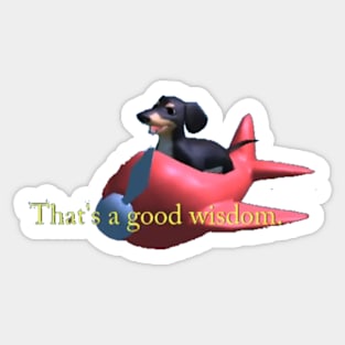 Dog Of Wisdom Sticker